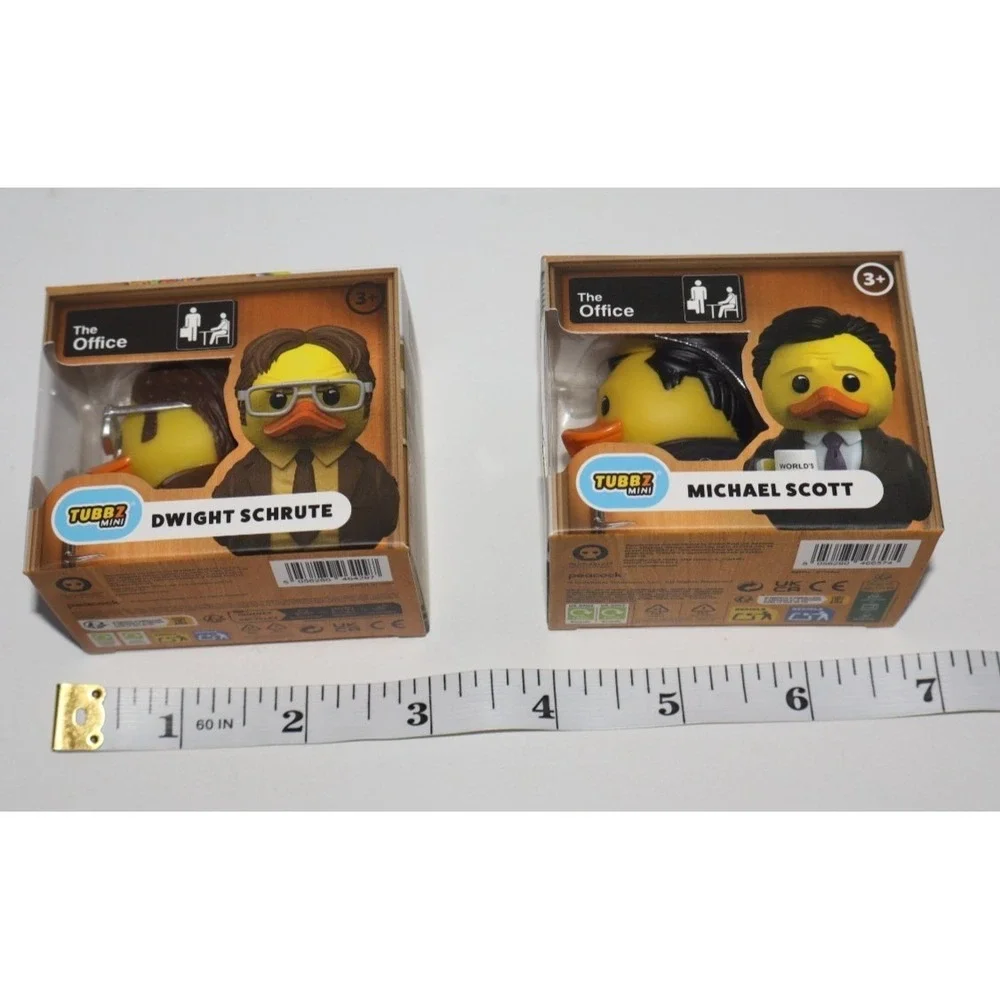 Tubbz THE OFFICE Michael Scott Dwight Schrute Mini Ducks Lot of 2 NEW